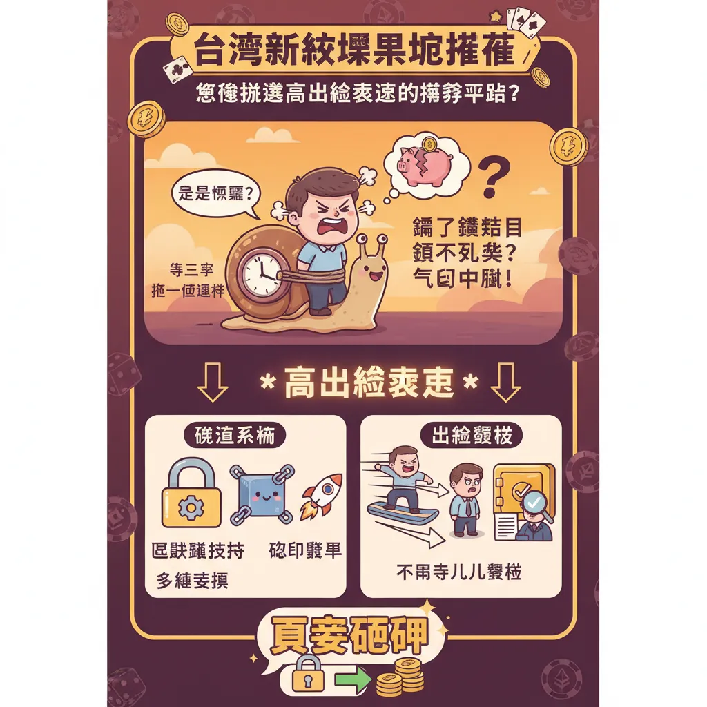 臺灣線上娛樂城推薦：怎麼挑選高出金速度的博弈平臺？